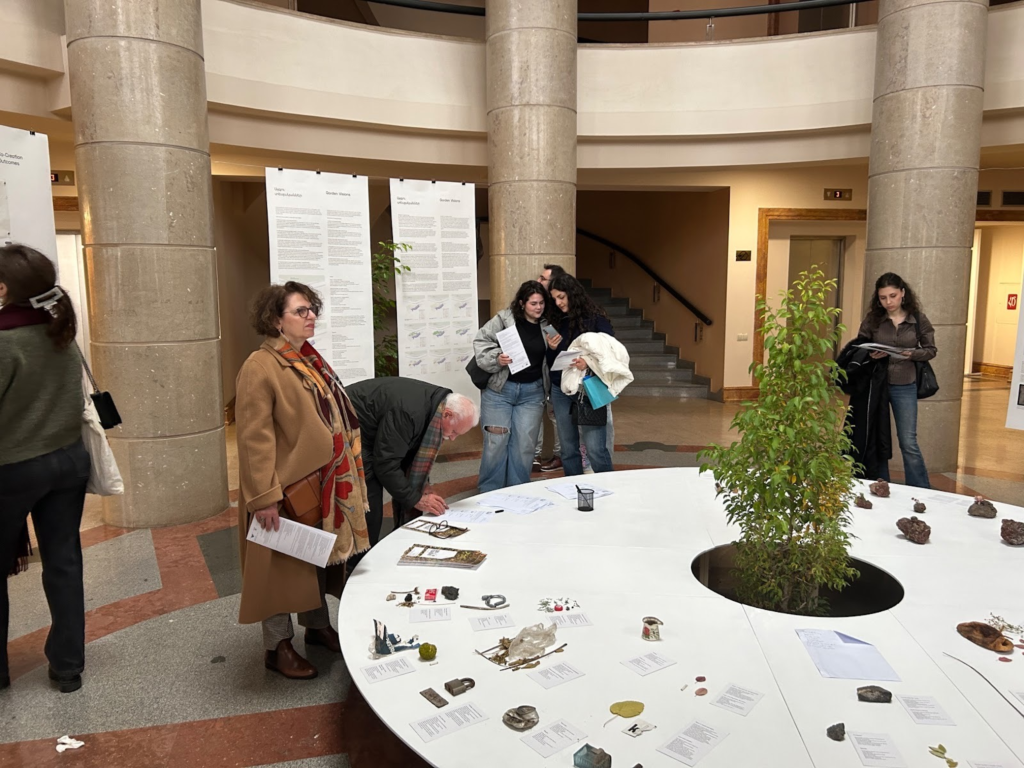 Visitors of “The Sun Is Rising Exhibition” sharing their feedback on the future of the garden in Yerevan,. Feb.14, 2026. 